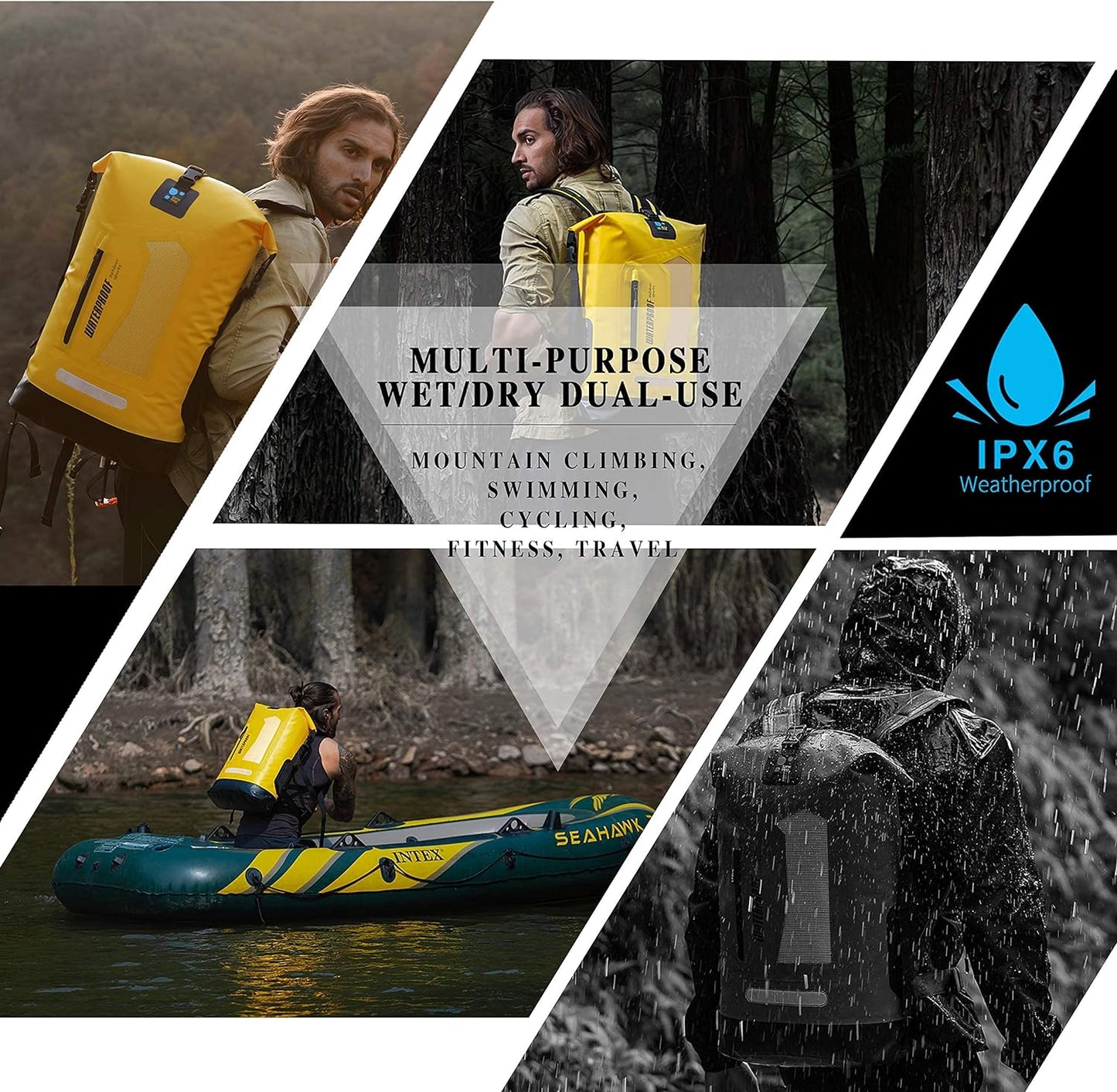 Stay Dry On Your Adventure! Waterproof Floating Backpack for Kayaking - Available in 20L, 30L & 40L!